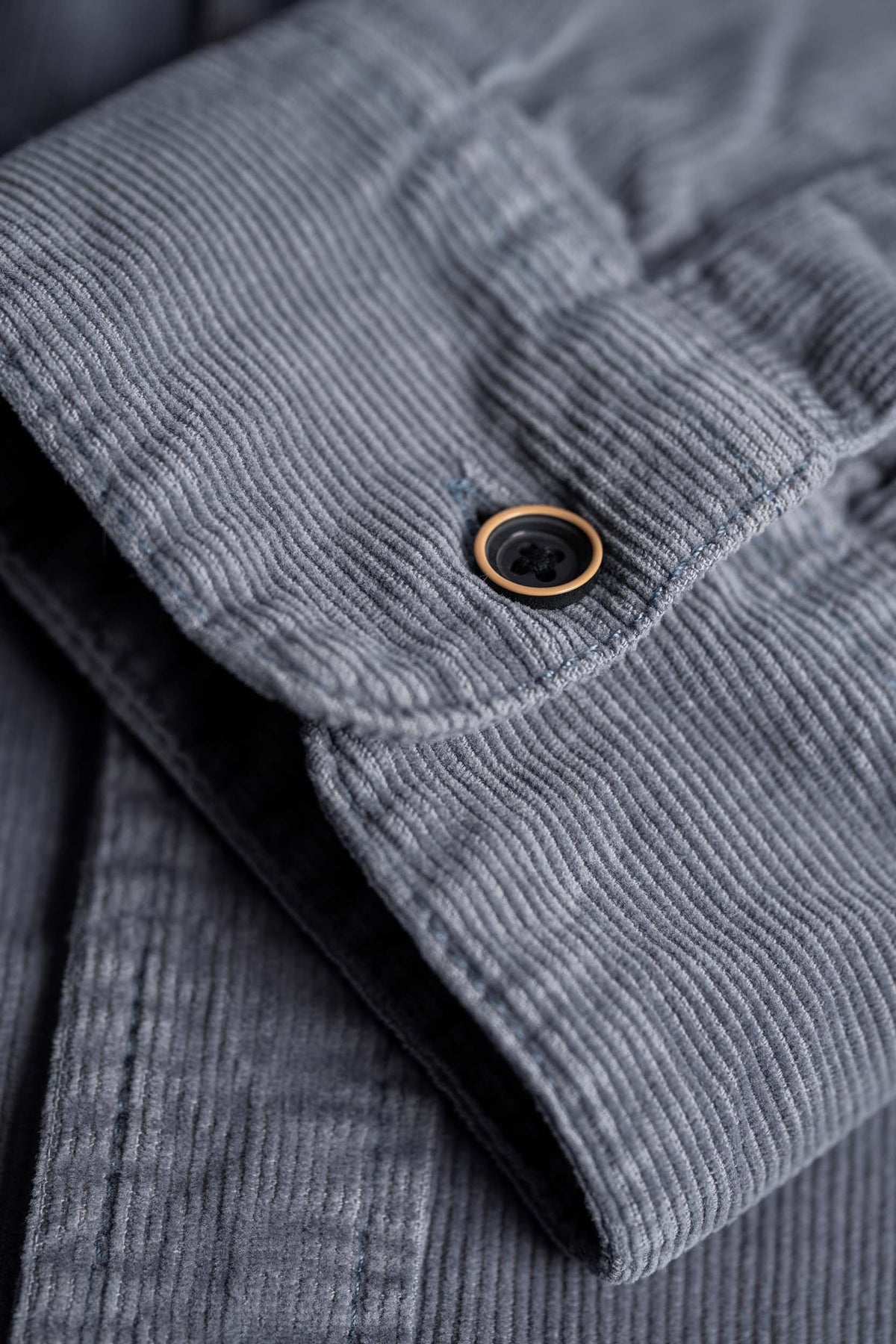 Dual Cord Shirt Grey Blue