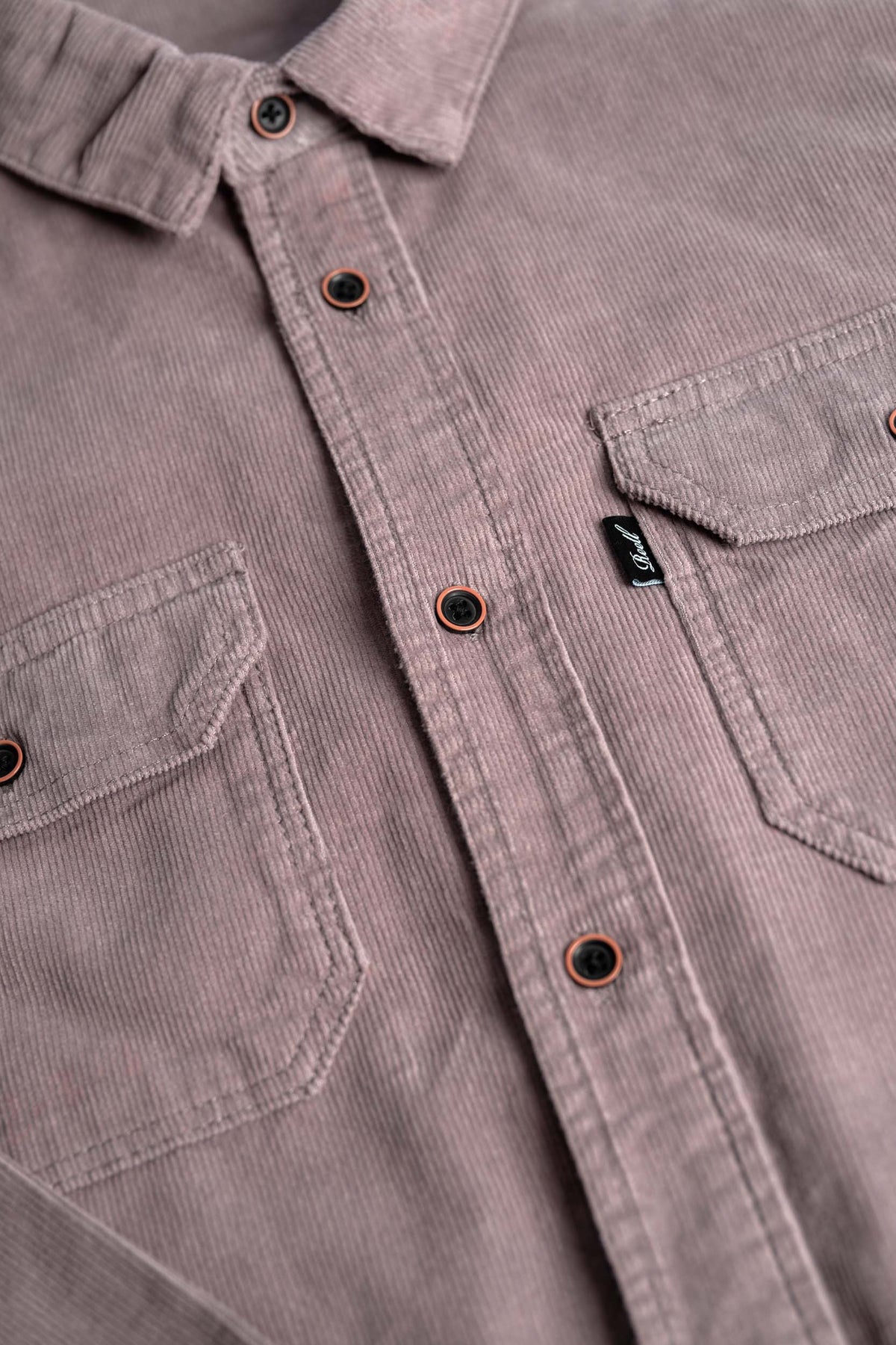 Dual Cord Shirt Grey Purple