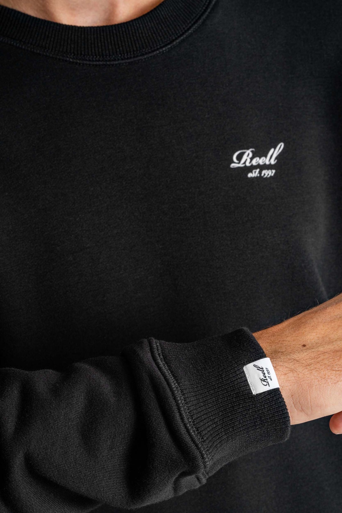 Staple Terry Crewneck Deep Black