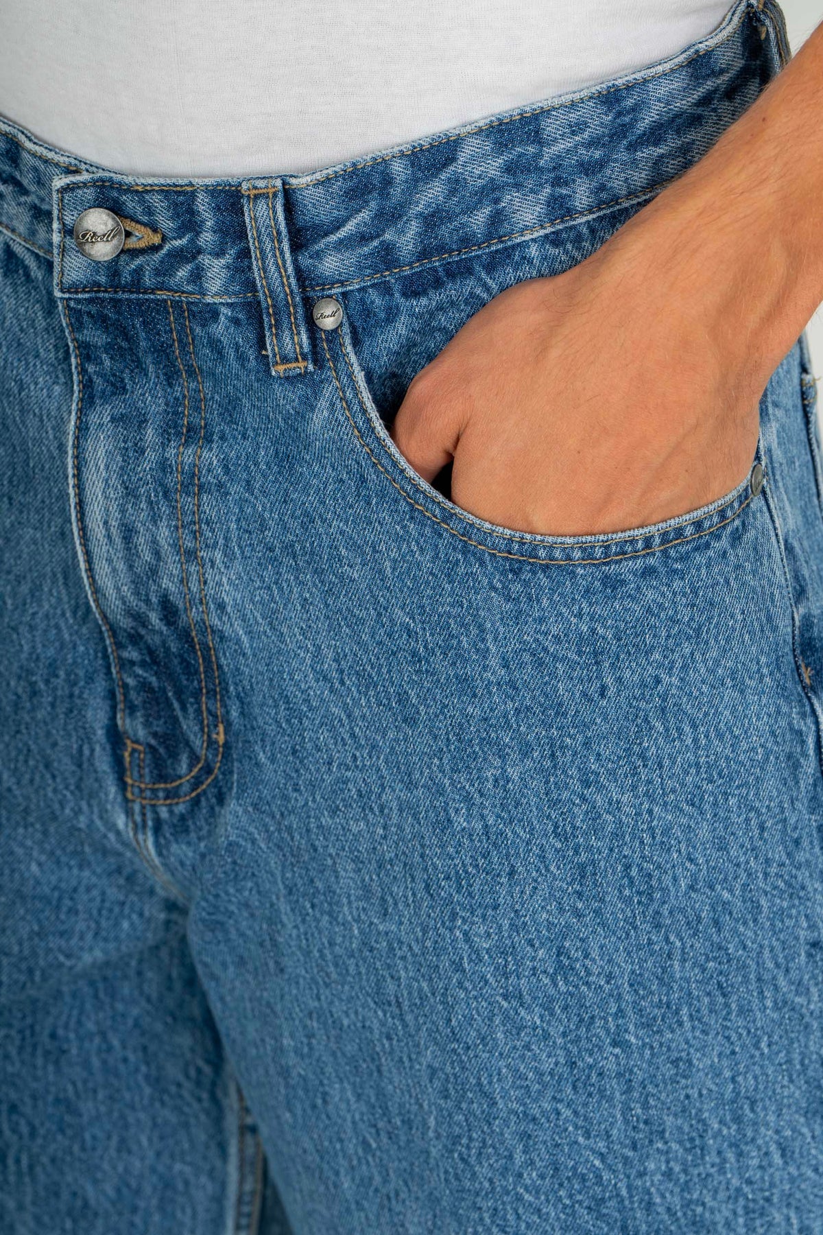 Organic Baggy Vintage Smoke Blue