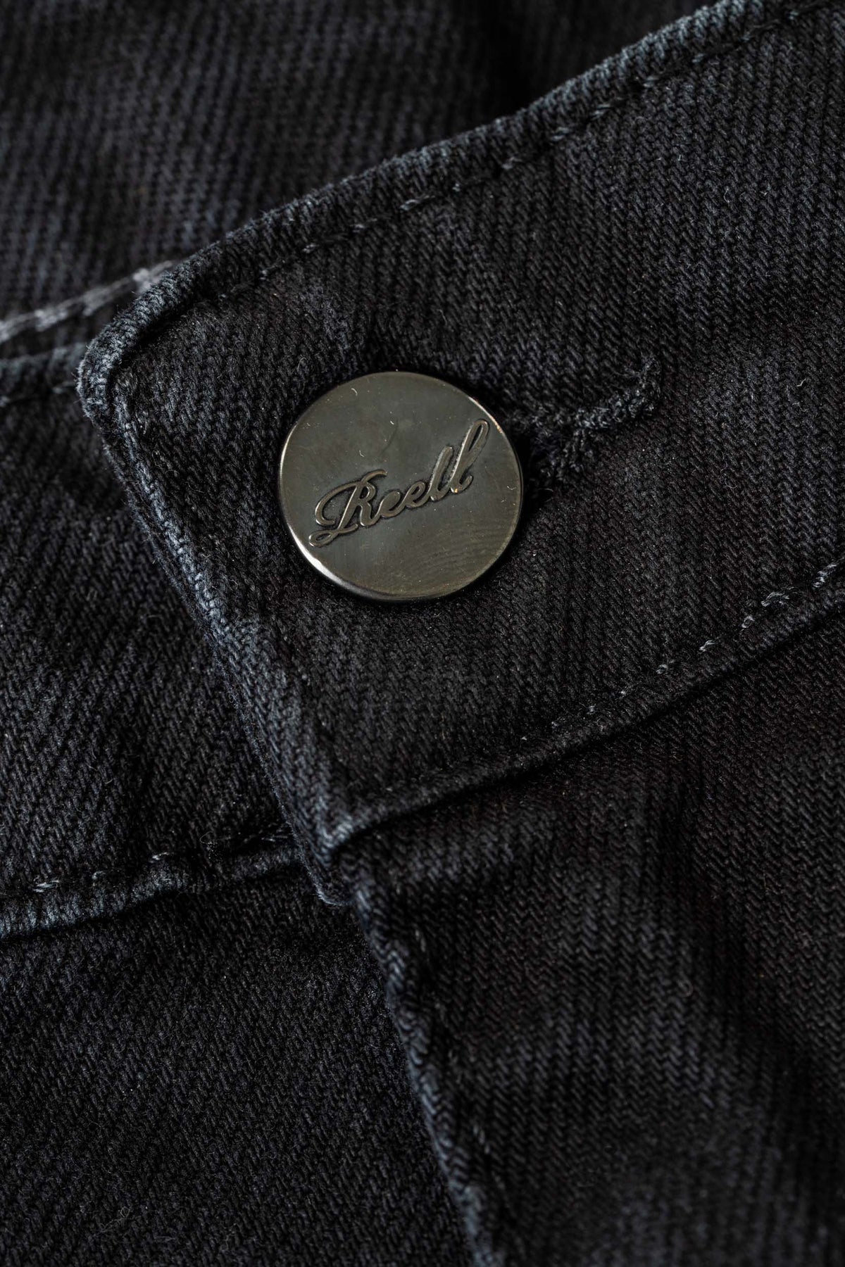 Solid Short Black Washed