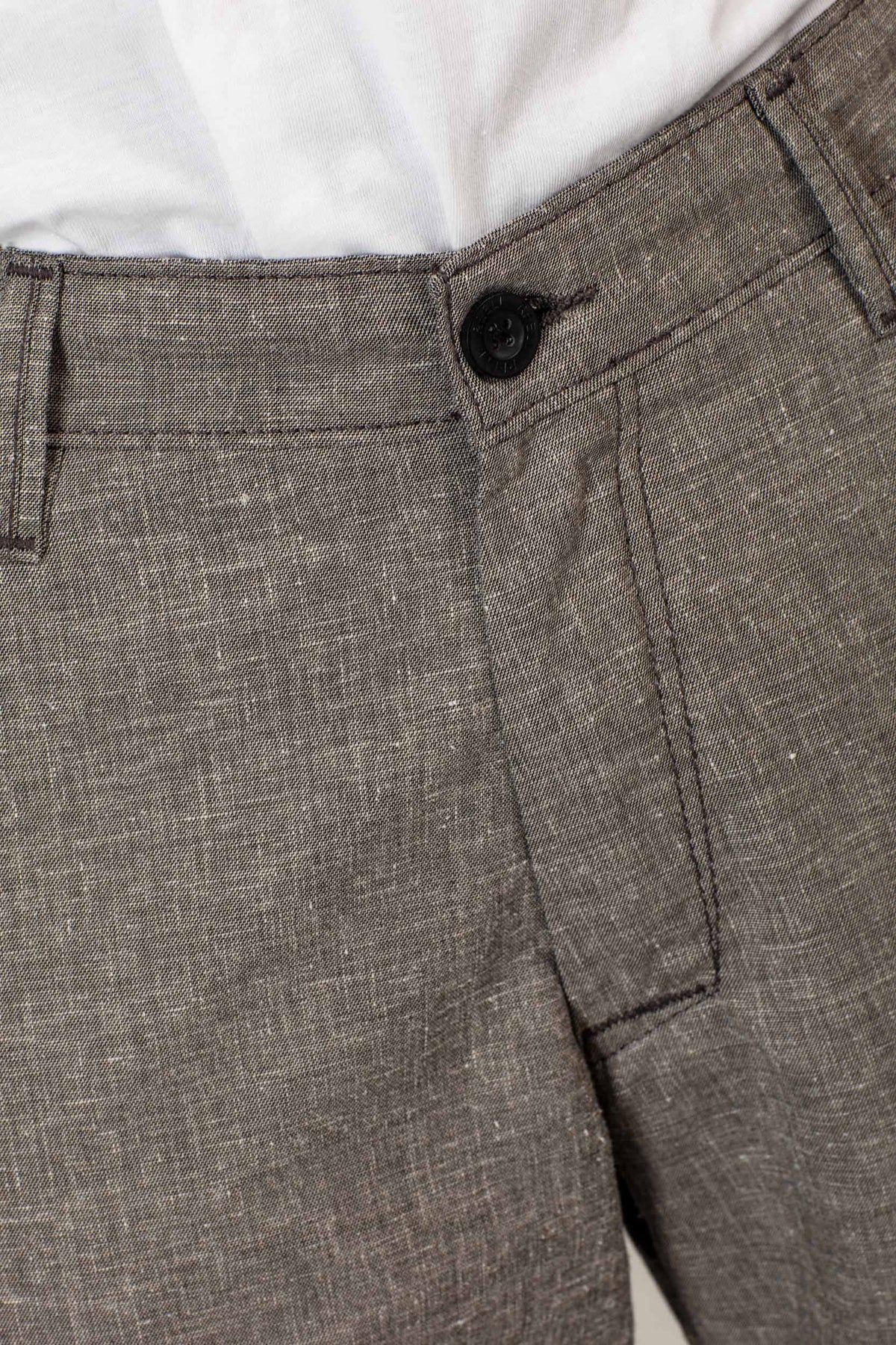 Flex Grip Chino Short Stone Green Linen