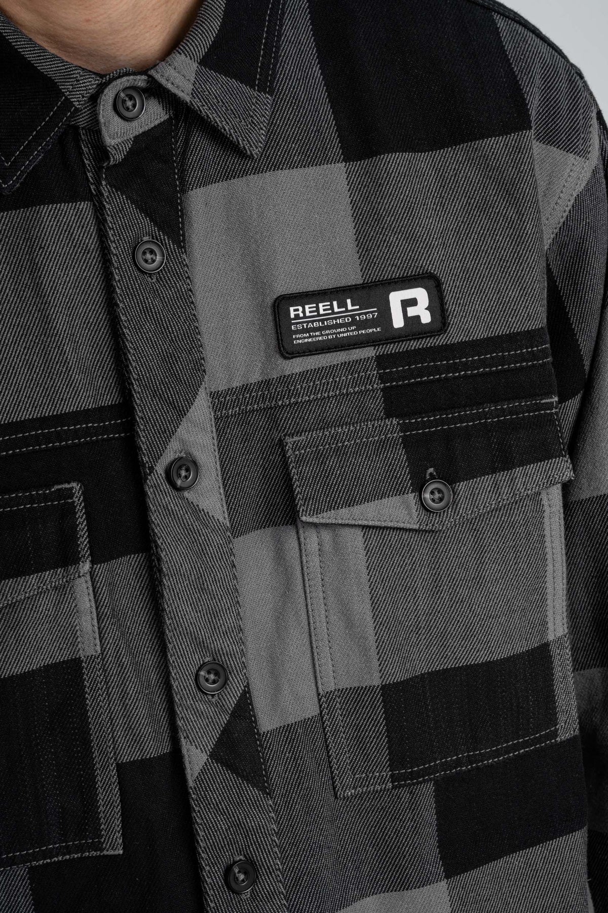 Freeman Shirt Check Black/Grey