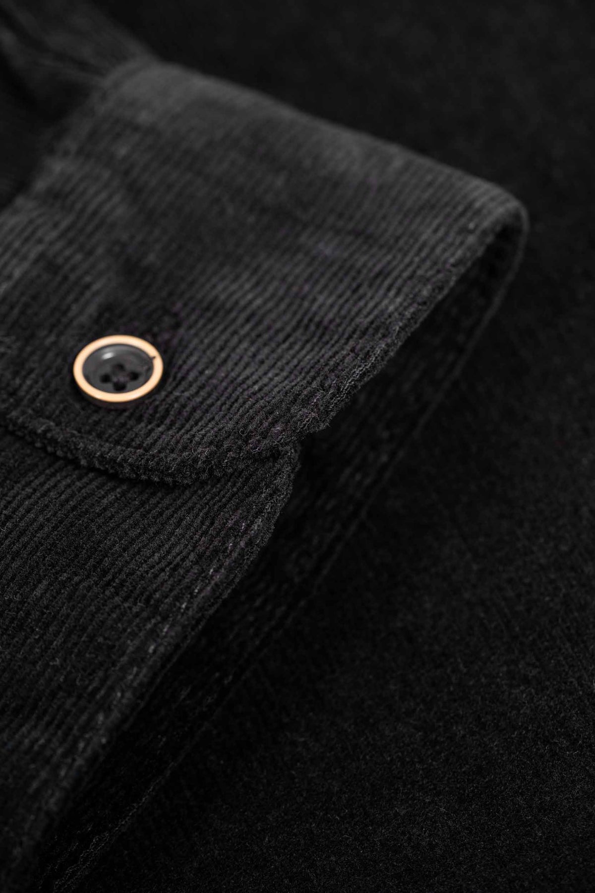Dual Cord Shirt Deep Black