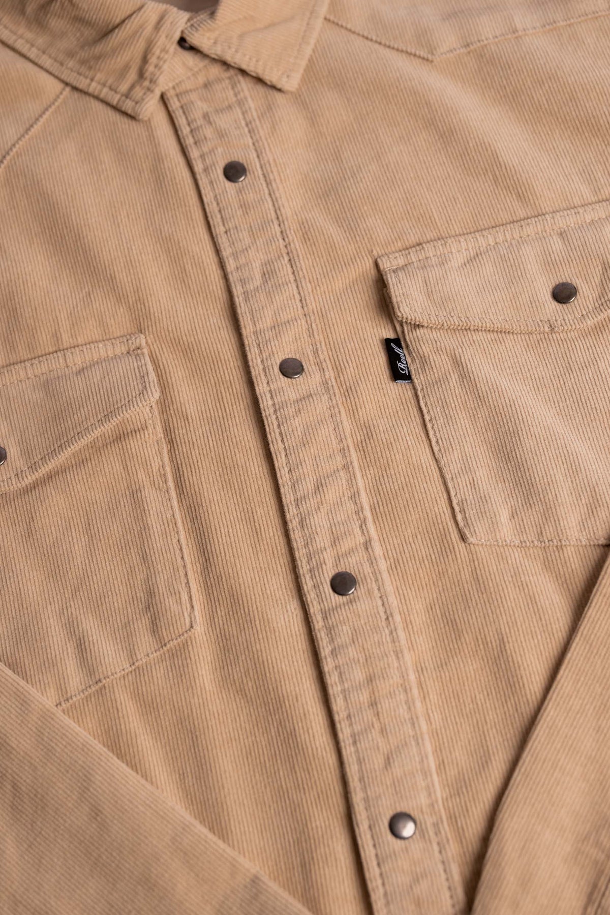 Western Cord Shirt Cashew Sand