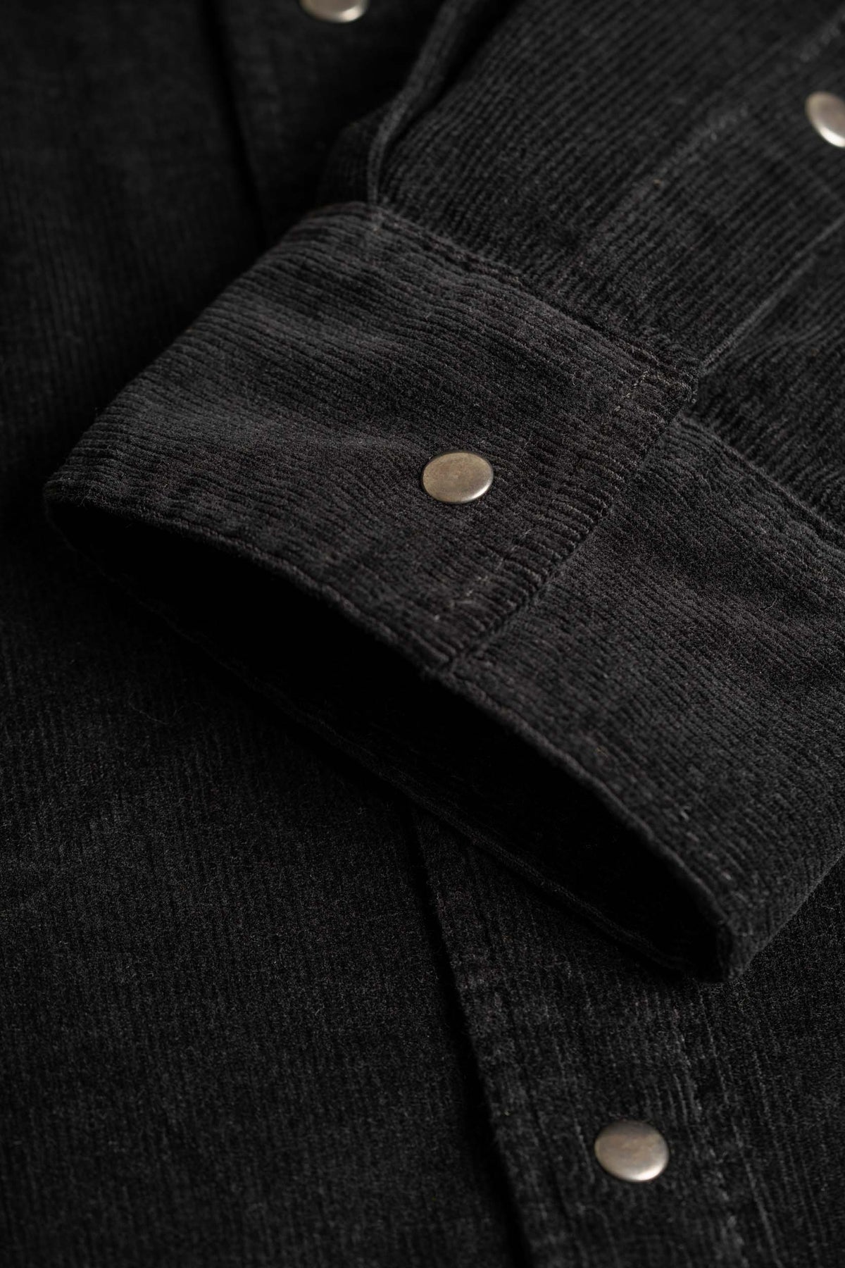 Western Cord Shirt Deep Black