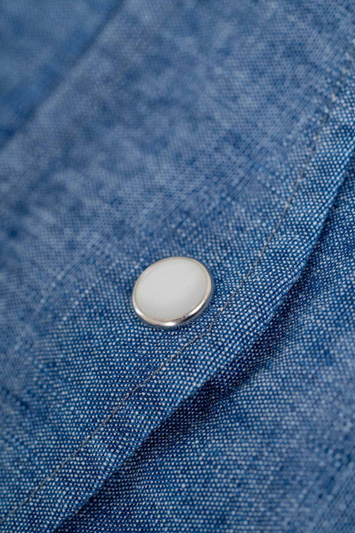 Western Shirt Mid Blue Wash