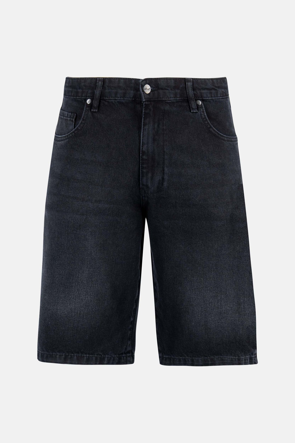 Solid Short Black Washed