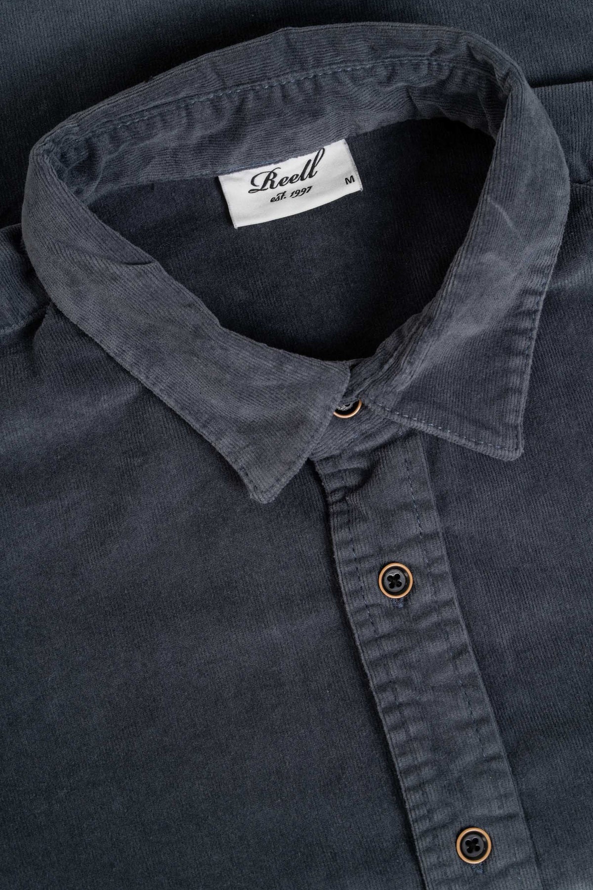 Strike Shirt Baby Cord Blue Grey