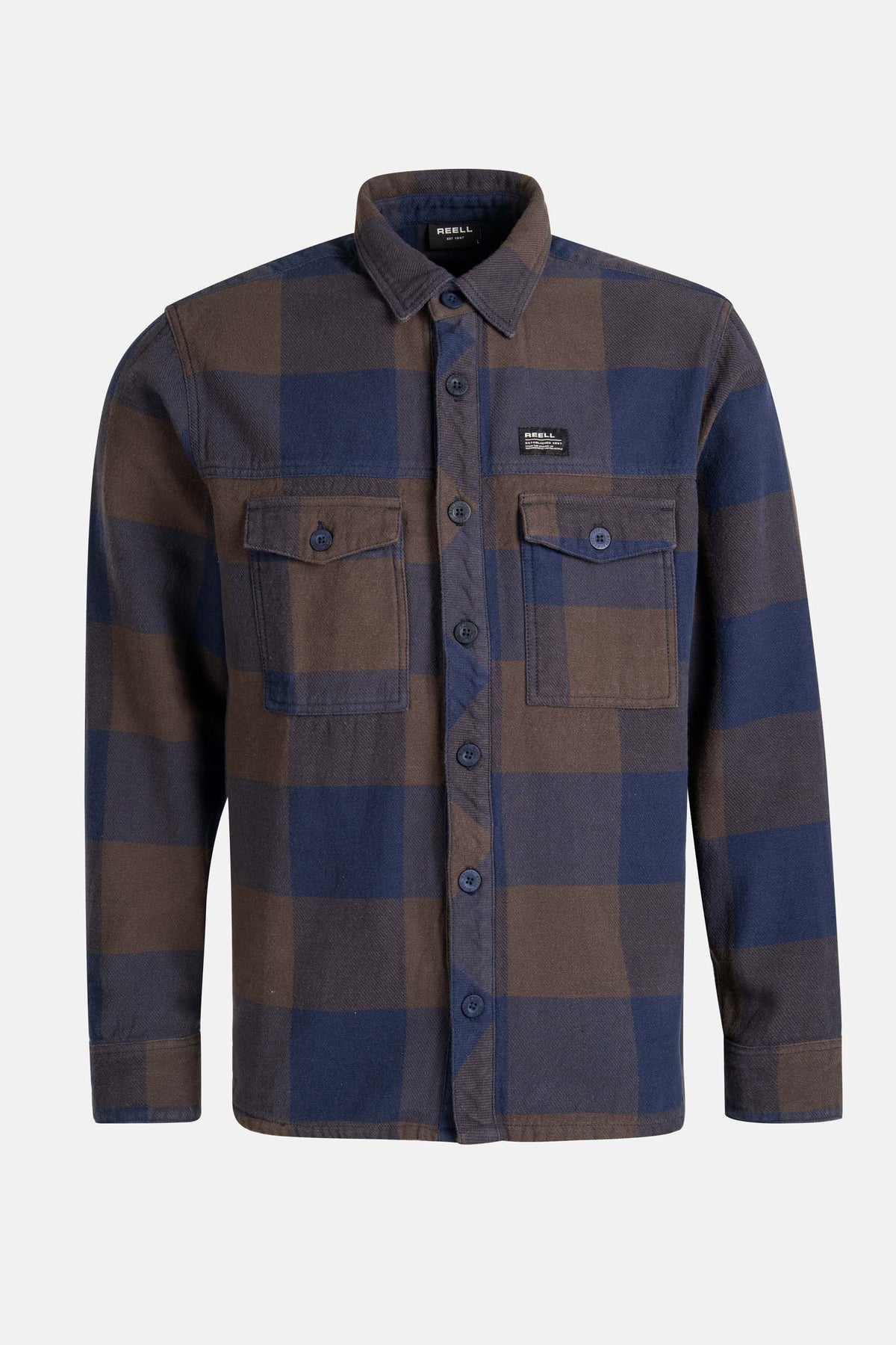 Freeman Shirt Check Brown/Navy