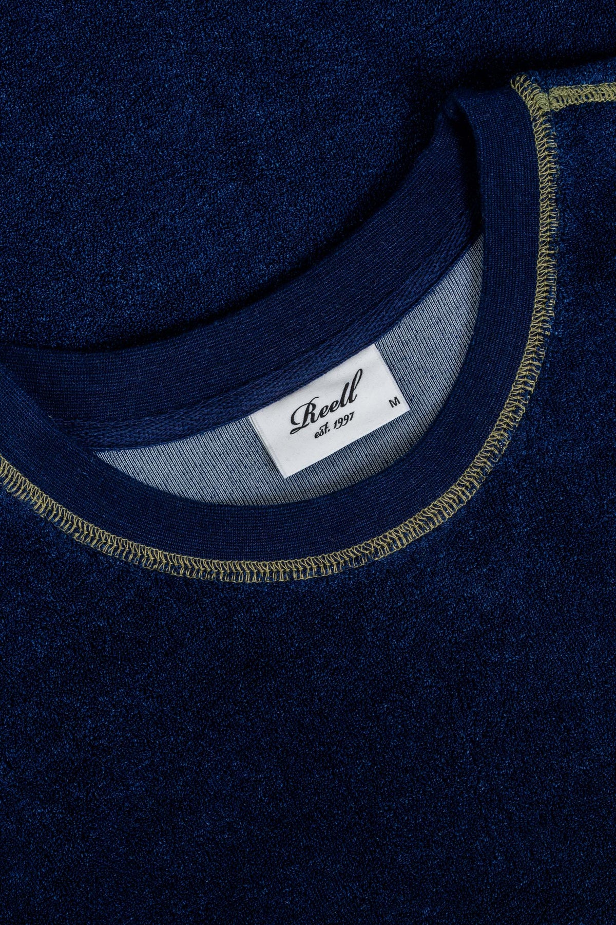 Coverstitch Crewneck Indigo