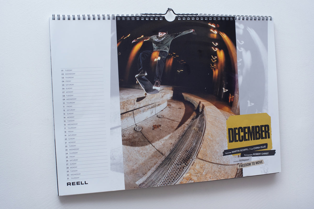 Reell Skate Calendar 2026