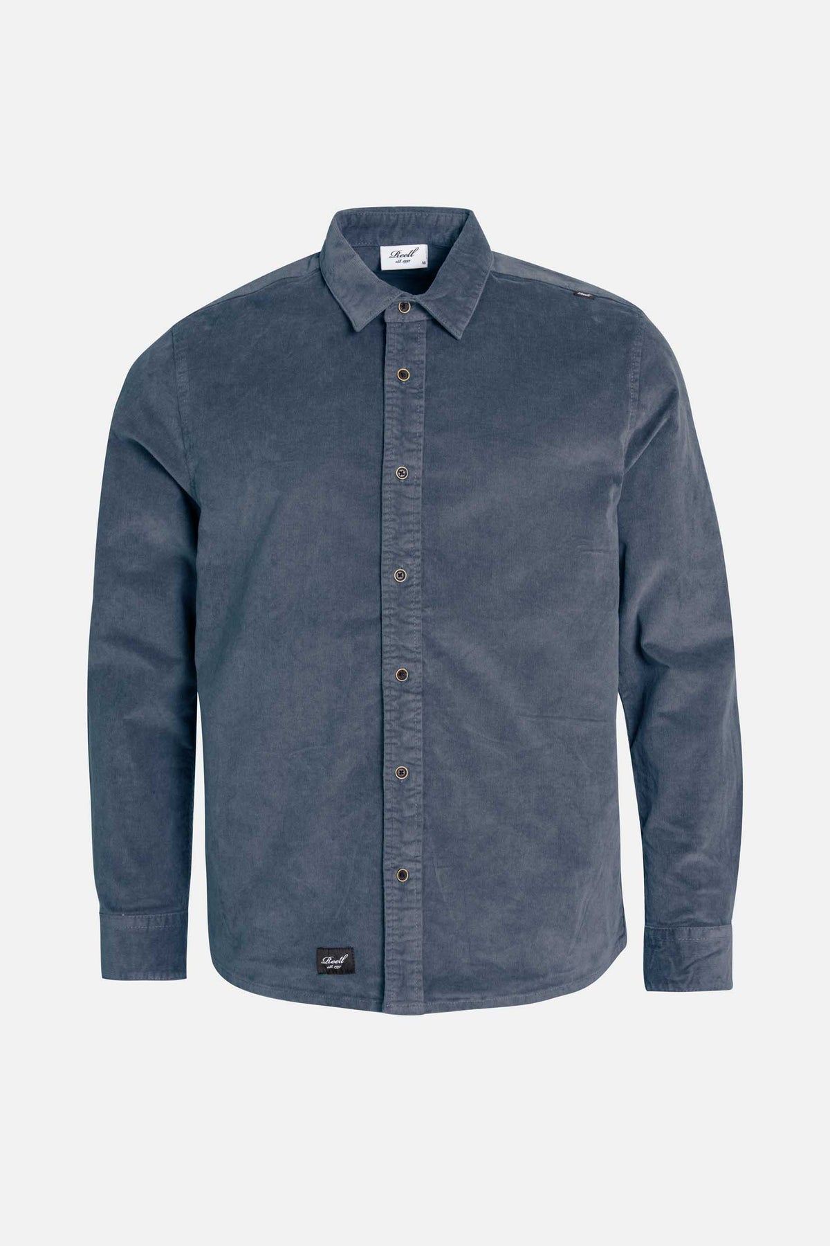 Strike Shirt Baby Cord Blue Grey