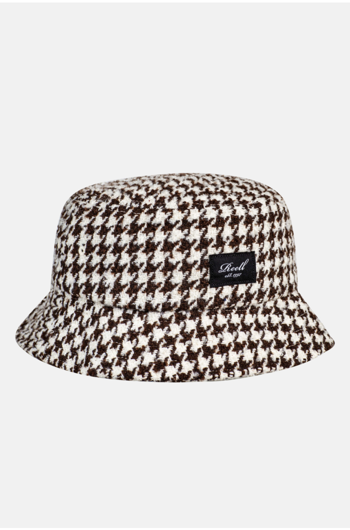 Bucket Hat, Brown / White